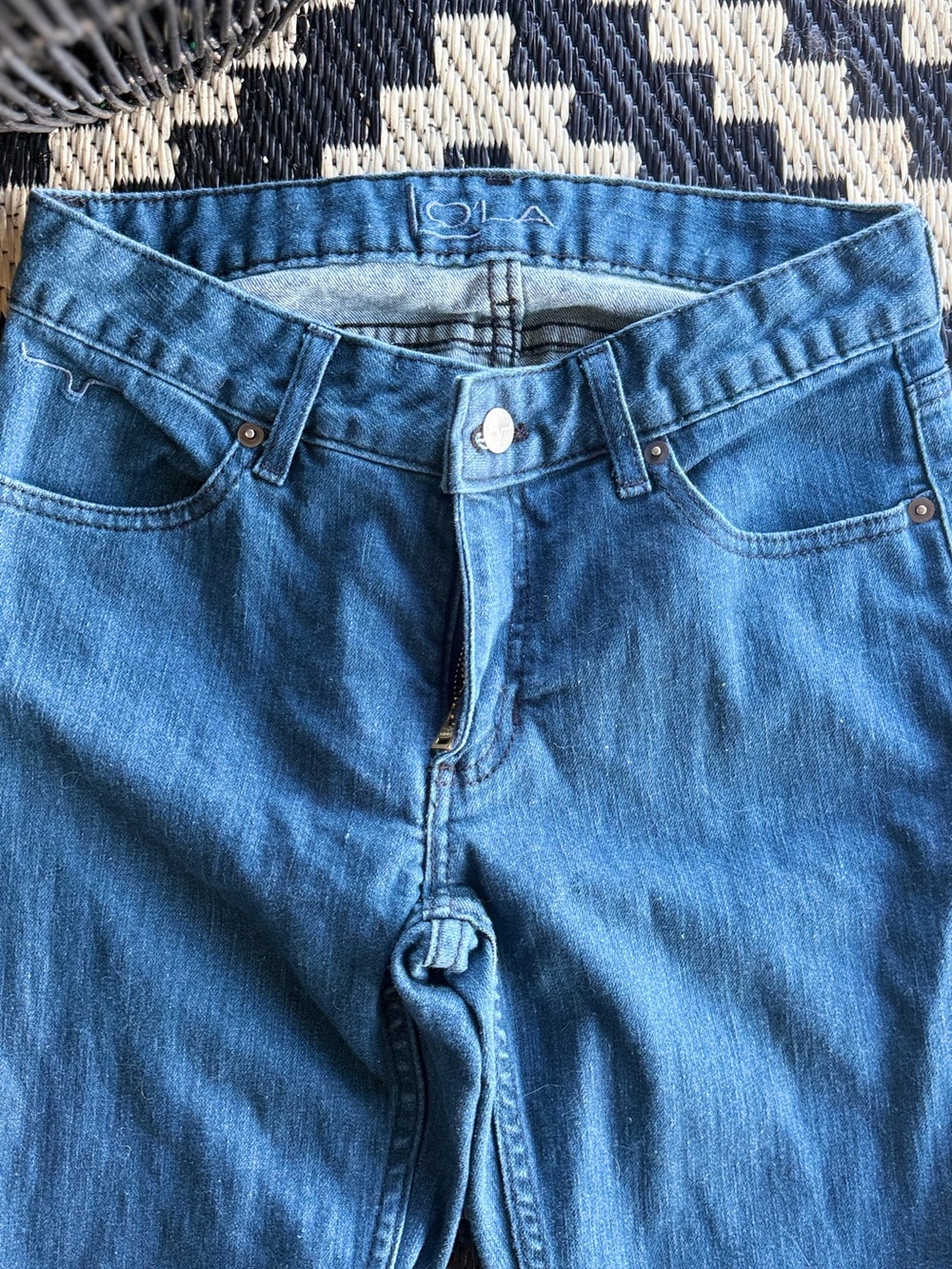 Kimes Ranch Lola Trouser Jeans Women’s Size 4 Western Flare Denim USA Made - Picture 8 of 8